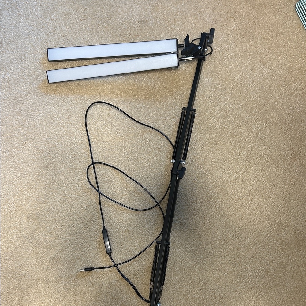 Adjustable Black LED Desk hobby Lamp